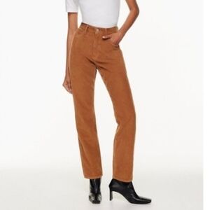 Denim Forum Corduroy Pants The Joni High Rise Loose Size 27